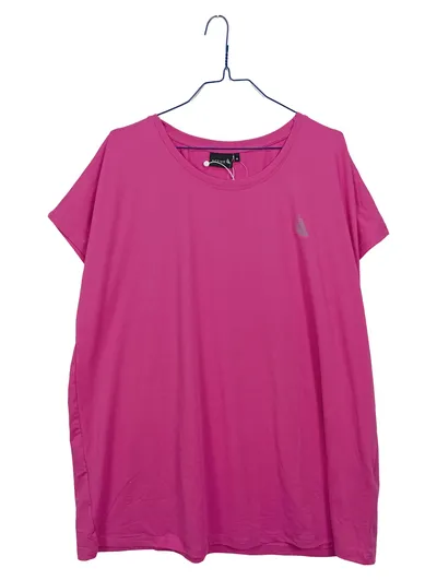 Zizzi Active Damen Sport Shirt Gr. M Pink Fitness T-Shirt Kurzarm