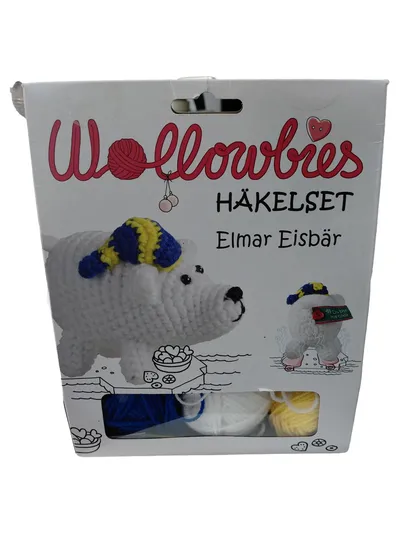 Wollowbies Häkelset Elmar Eisbär Amigurumi Komplett-Set ca. 9cm