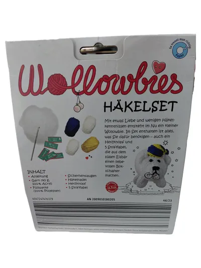 Wollowbies Häkelset Elmar Eisbär Amigurumi Komplett-Set ca. 9cm