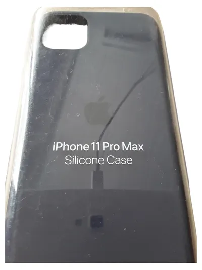 Apple iPhone 11 Pro Max Silikon Case Schutzhülle Grau Original