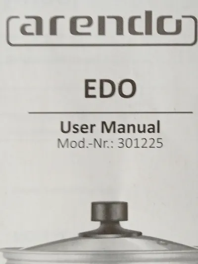 Arendo EDO Reiskocher 301225 Edelstahl Warmhaltefunktion Silber