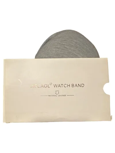 WFEAGL Smartwatch Armband Leder Braun Natural Leather