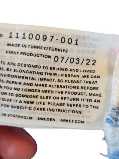 Arket Kinder T-Shirt Gestreift Brusttasche Gr. 98/104 Blau Rot Weiß 6