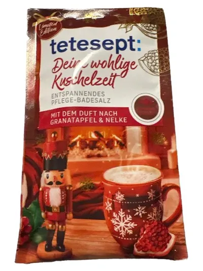 tetesept Deine wohlige Kuschelzeit Badesalz Granatapfel Nelke 60g Limited