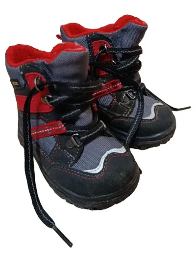Superfit Kinder Schneestiefel Gr. 20 Gore-Tex Grau Rot Winterstiefel