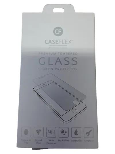 Caseflex Displayschutzfolie 9H Härte Tempered Glass Schutzglas Tablet Handy