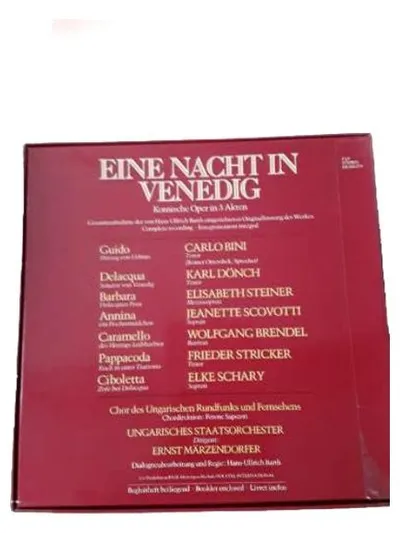 BASF Johann Strauss Eine Nacht in Venedig LP Vinyl Ernst Märzendorfer