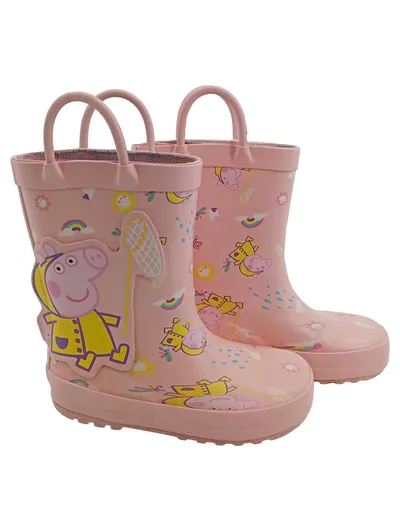 Peppa Pig Regenstiefel Kinder Mädchen Gummi Stiefel Rosa Gr. 25