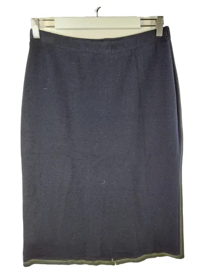 Peter Hahn A-Linienrock Damen Wolle Midirock Business Blau Gr. 42 XL