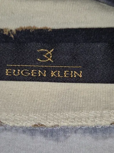 Eugen Klein Damen Blazer Gr. 44 Beige Gestreift Viskose Casual 6