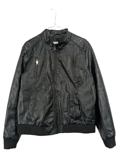 Wittchen Herren Kunstleder Bomberjacke Schwarz Gr. L Bikerstil