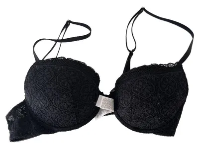 women'secret Push-Up BH mit Spitze Damen Schwarz Gr. 75B