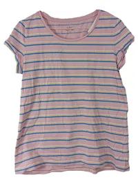 edc by Esprit Damen T-Shirt Gr. M Rosa Gestreift Baumwolle Casual 1