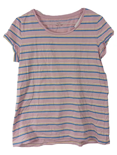 edc by Esprit Damen T-Shirt Gr. M Rosa Gestreift Baumwolle Casual