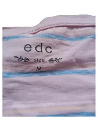 edc by Esprit Damen T-Shirt Gr. M Rosa Gestreift Baumwolle Casual 2