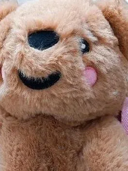 George Plüsch Teddybär Rucksack Mädchen Schleife Braun Rosa Kuscheltier