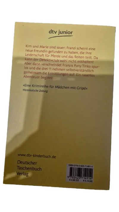 dtv junior Die drei !!! Krimi Mädchen Taschenbuch Pony Tinka