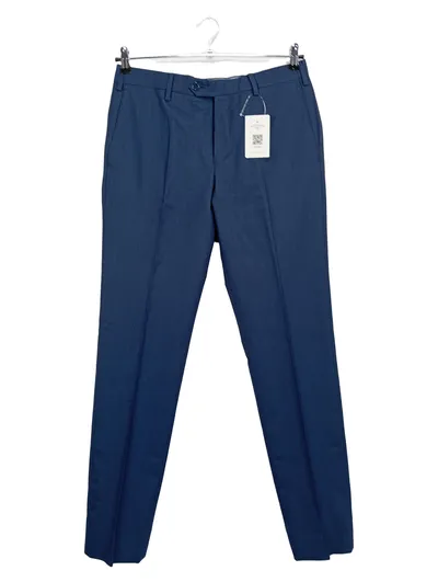 Massimo Dutti Herren Anzughose Blau Wolle Gr. 48 W31 Business Elegant