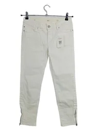 Blue Fire Jasmin Damen Jeans Slim Fit Weiß W29 7/8 L25 1