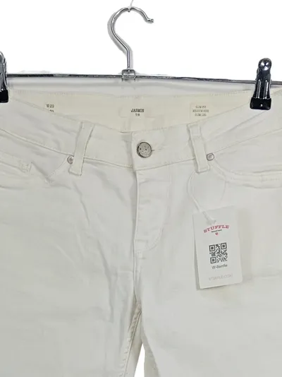 Blue Fire Jasmin Damen Jeans Slim Fit Weiß W29 7/8 L25