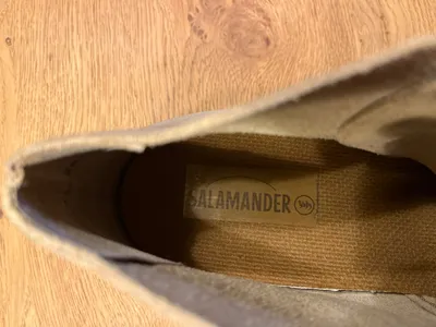 Salamander Damen Stiefelette Desert Boot Beige Wildleder Gr. 38 Schnürung