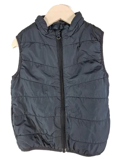 Name It Steppweste Kinder Gr. 104 Blau Ärmellos Uni Alltag Polyester