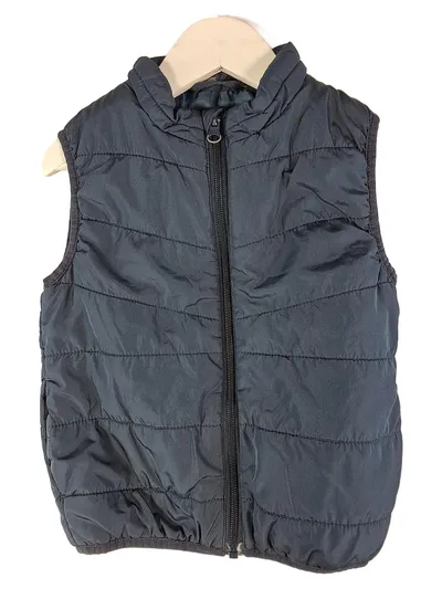 Name It Steppweste Kinder Gr. 104 Blau Ärmellos Uni Alltag Polyester