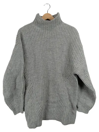 LeGer by Lena Gercke Pullover Damen Gr. 36/S Grau Strick Oversized