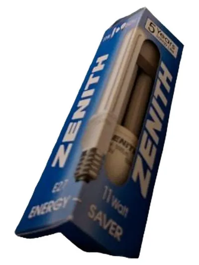 Zenith Energy Saver E27 11W Energiesparlampe Leuchtmittel Weiß