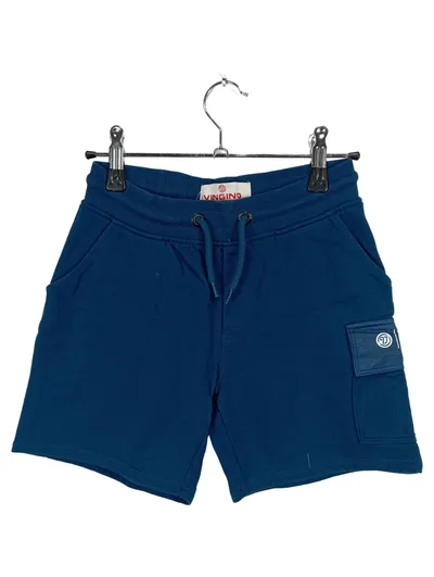 Vingino Cargo Shorts Jungen 140 Blau Baumwolle Freizeit Sportlich Uni Logo