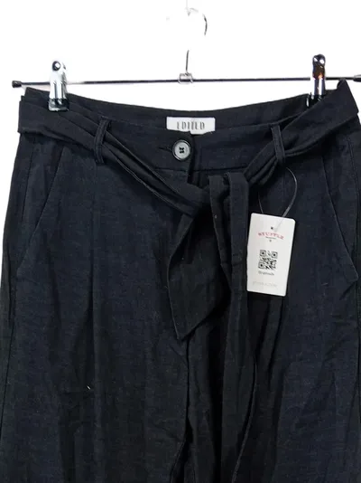 EDITED Damen Stoffhose Business Elegant Baumwolle Schwarz Gr. 38