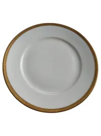 Edelstein Bavaria Essteller Porzellan Goldrand 20cm Weiß Elegant 1