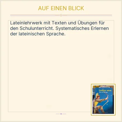 Lumina Nova Texte und Übungen Latein Lehrbuch Vandenhoeck & Ruprecht