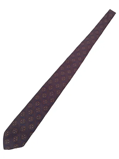 J.Ploenes Herren Krawatte Seide Braun Geometrisch Klassisch Business 8cm