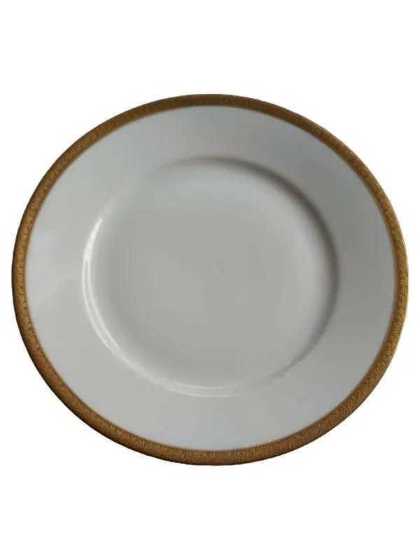 Edelstein Platzteller Porzellan Klassisch Uni Weiß 20cm Festlich 1
