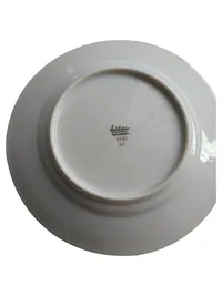 Edelstein Platzteller Porzellan Klassisch Uni Weiß 20cm Festlich 2