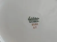 Edelstein Platzteller Porzellan Klassisch Uni Weiß 20cm Festlich 3
