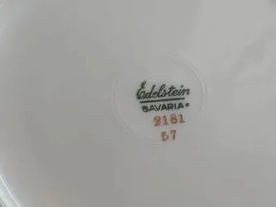 Edelstein Platzteller Porzellan Klassisch Uni Weiß 20cm Festlich 3