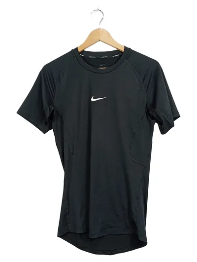 Nike Pro Dri-Fit Herren Sport Shirt Schwarz Gr. S Tight Fit Funktionsshirt