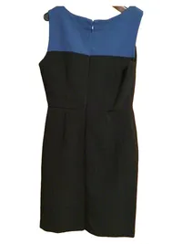 Banana Republic Petite Businesskleid Damen Gr. 36/00P Schwarz Blau Elegant 2