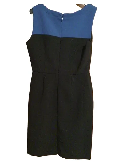 Banana Republic Petite Businesskleid Damen Gr. 36/00P Schwarz Blau Elegant