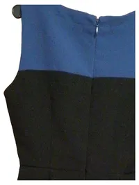 Banana Republic Petite Businesskleid Damen Gr. 36/00P Schwarz Blau Elegant 3