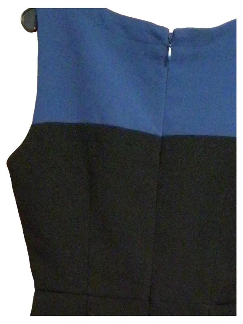 Banana Republic Petite Businesskleid Damen Gr. 36/00P Schwarz Blau Elegant 3