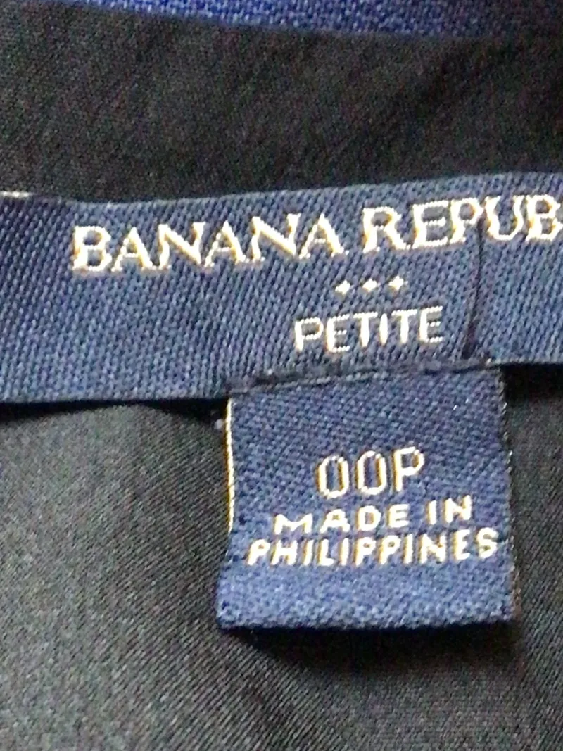 Banana Republic Petite Businesskleid Damen Gr. 36/00P Schwarz Blau Elegant 5