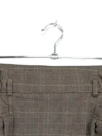 Broadway NYC Fashion Damen Faltenrock Kariert Braun Minirock Gr. 40/L 2