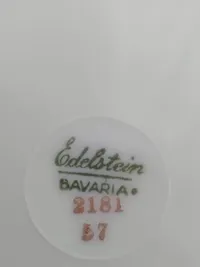 Edelstein Bavaria Essteller 2181 Uni Porzellan Weiß 25 cm Festlich 3
