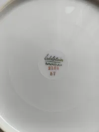 Edelstein Bavaria Essteller 2181 Uni Porzellan Weiß 25 cm Festlich 4