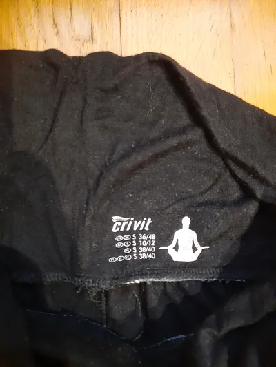 Crivit Damen Yogahose Haremshose Schwarz Gr. S 36 Sport Freizeit