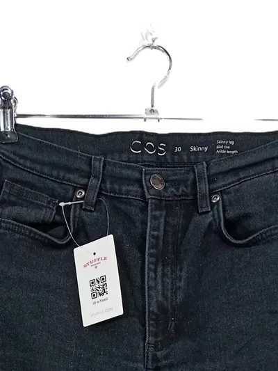 COS Herren Skinny Jeans Schwarz Gr. W30 Mid Rise Ankle Length