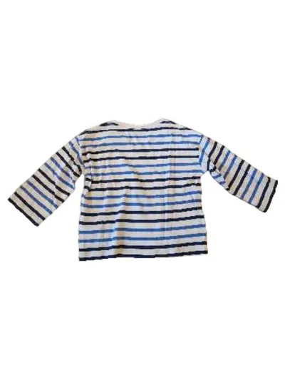 Arket Langarmshirt Kinder Gr. 98/104 Gestreift Blau Weiß Maritim Baumwolle